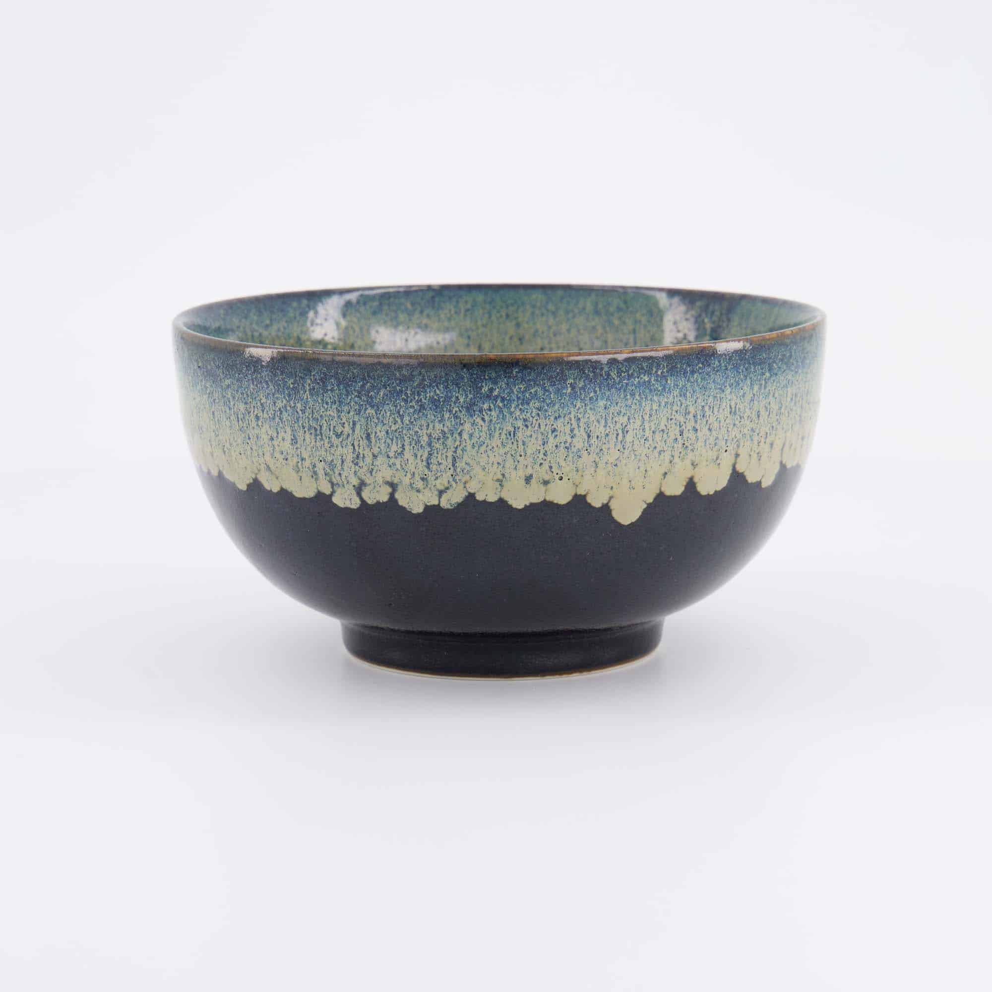 Tokyo Design Studio - Yamahida - Blue - Okonomi - Bowl - Tenmoku - Shironagashi – 16 x 8.4 cm – 1000 ml - Image 3