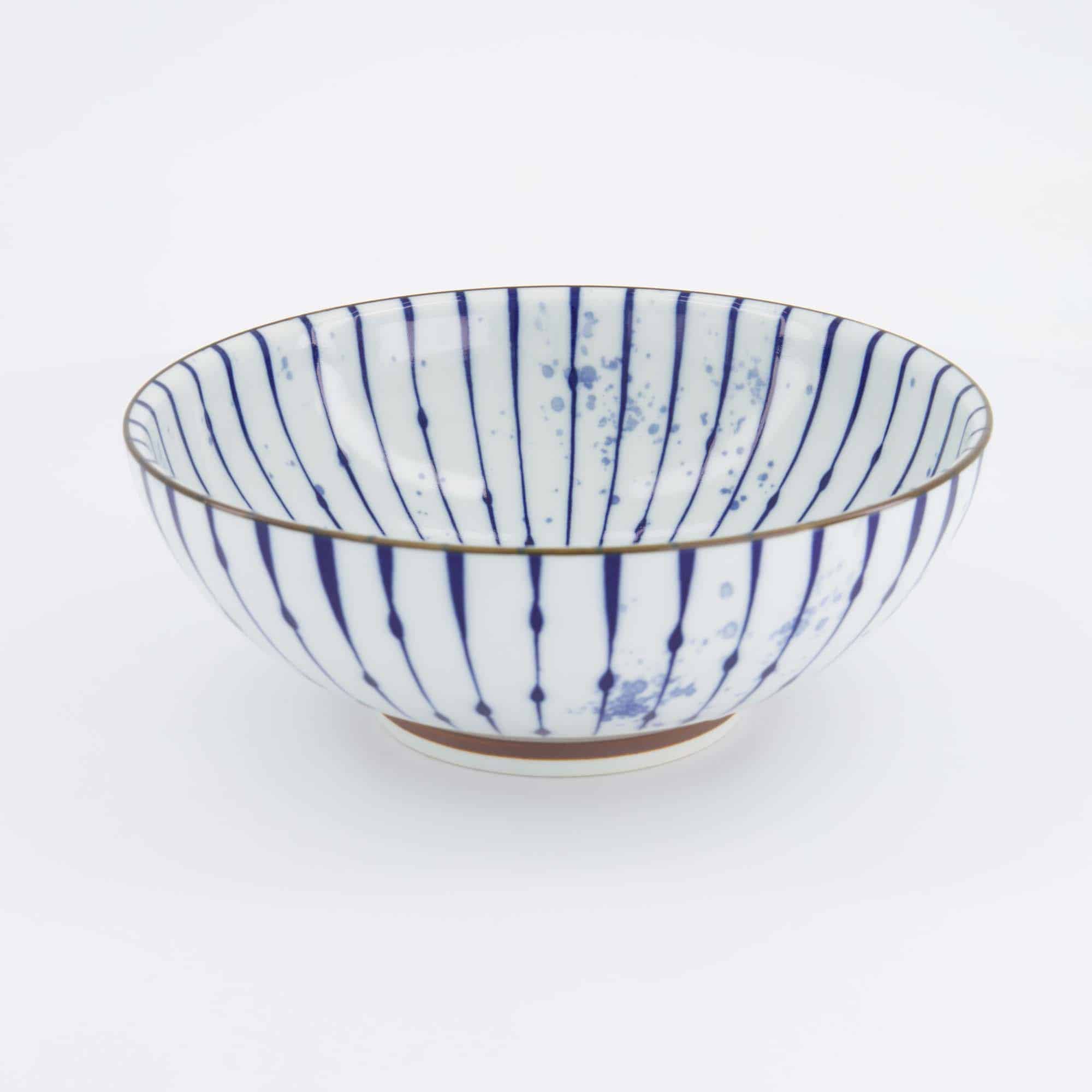 Tokyo Design Studio - Yamahida - Blue - Ramen - Bowl - Fukizome - Tokusa – 21.3 x 8.2 cm – 1450 ml