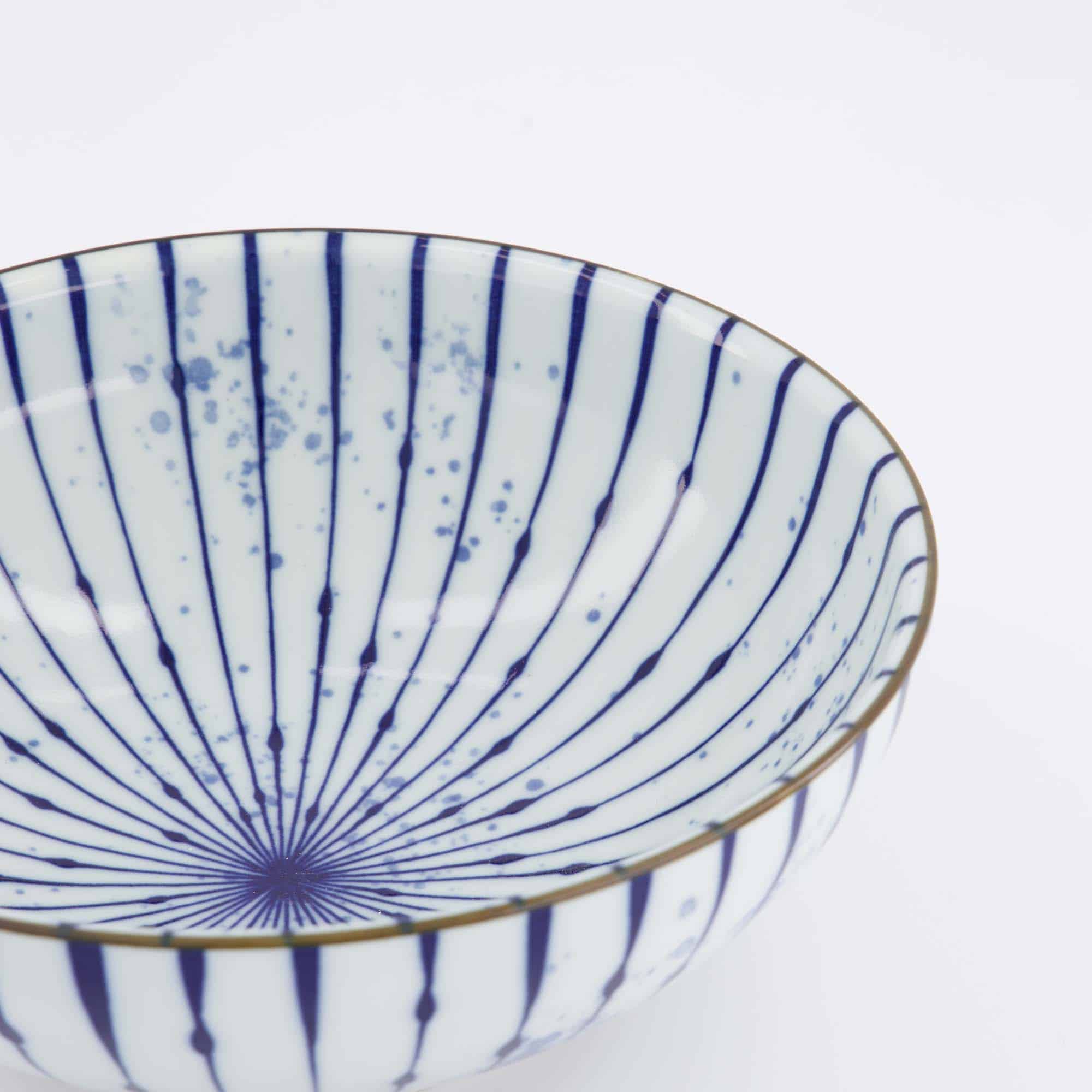 Tokyo Design Studio - Yamahida - Blue - Ramen - Bowl - Fukizome - Tokusa – 21.3 x 8.2 cm – 1450 ml - Image 2